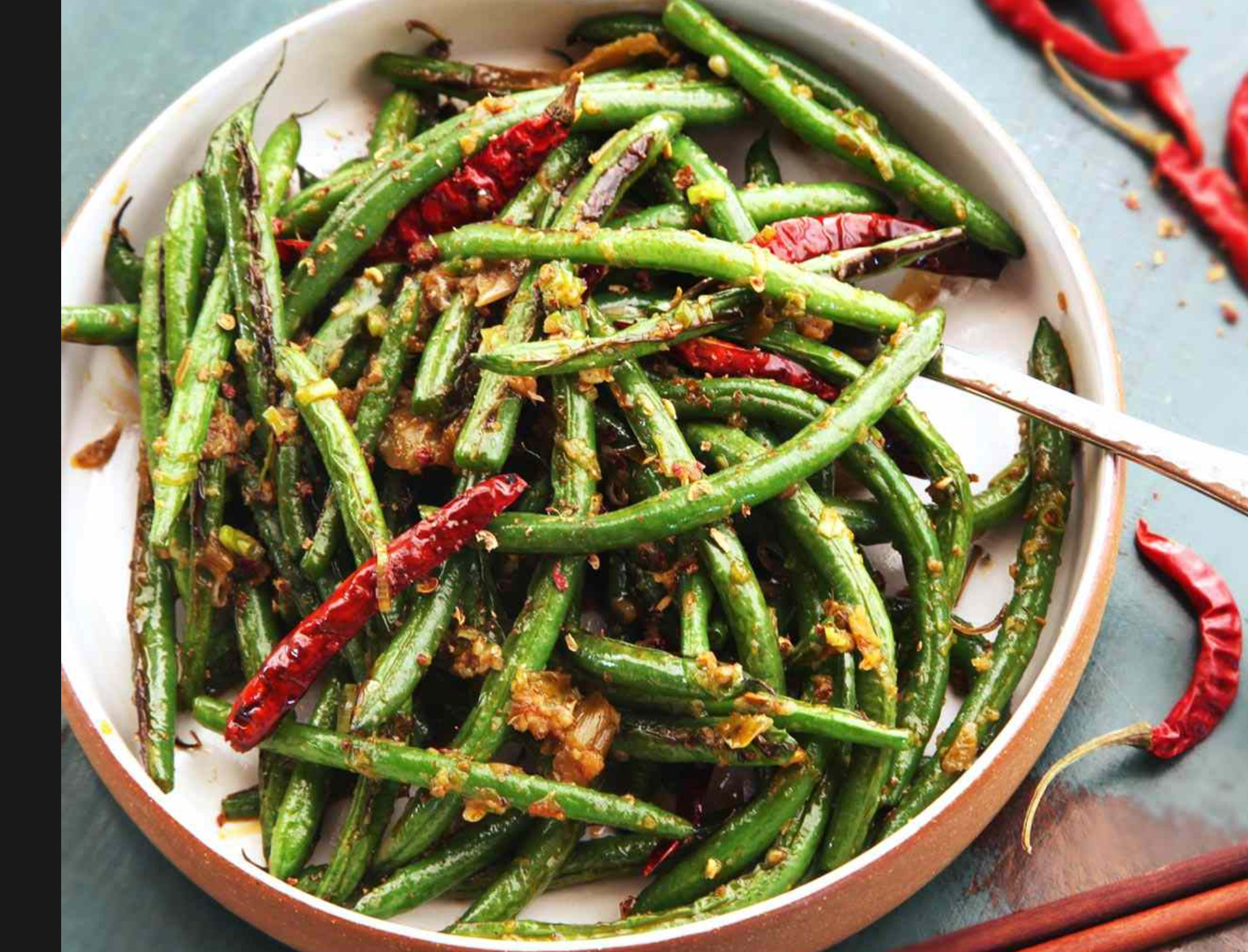 Haricots verts du Sichuan